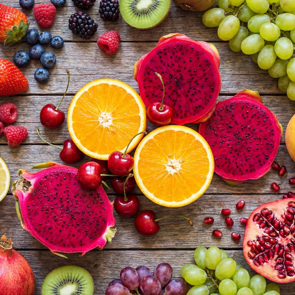Bayas y frutas exóticas